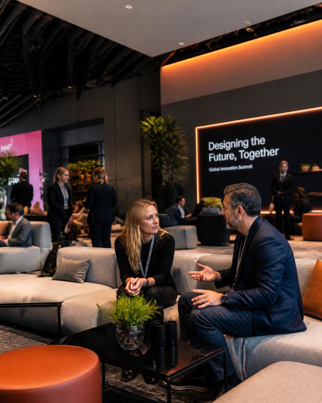 Conference activation lounge